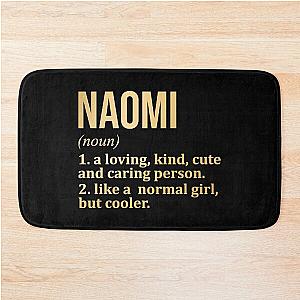 Naomi Name Definition in Gold Bath Mat