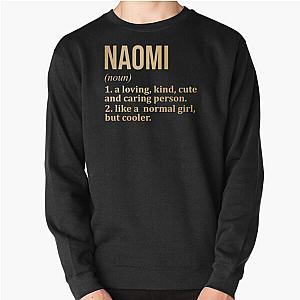 Naomi Name Definition Gold Pullover Sweatshirt