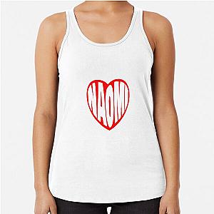 Naomi in Heart Racerback Tank Top