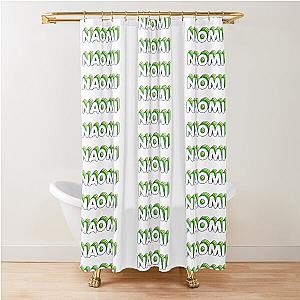 Green Naomi Shower Curtain Label