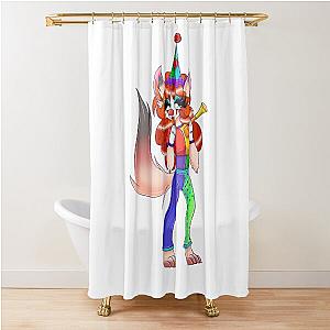 Naomi Clowncore Fox Shower Curtain
