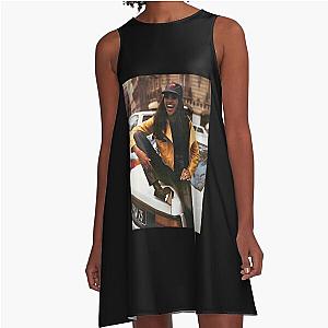 Naomi Campbell Retro Vintage A-Line Dress