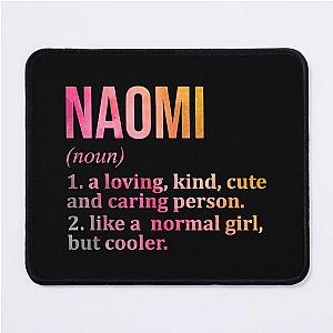 Naomi Name Definition in Watercolour Mouse Pad