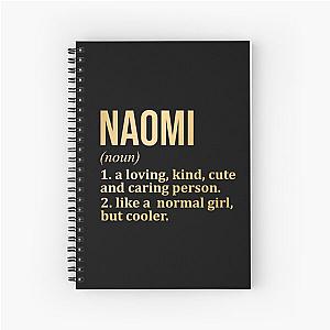 Naomi Name Definition in Gold Notebook