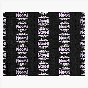 Purple Flower Naomi Jigsaw Puzzle (Black) Label