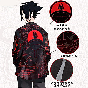 Sasuke Uchiha Clan Kimono - Naruto merchandise clothing NRC 0809