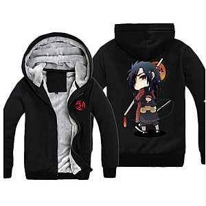 Naruto Madara Uchiwa Fleece Jacket NRC 1209