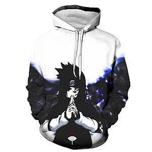 Naruto Hoodies - Naruto Sasuke Uchiha Cursed Seal Of Heaven Hoodie NRC 1209