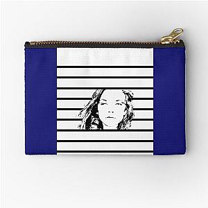 High Contrast Natalie Dormer with Background Design Graphic 		 Zipper Pouch