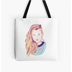 Natalie All Over Print Tote Bag