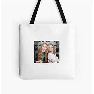 sophie turner and natalie dormer  All Over Print Tote Bag