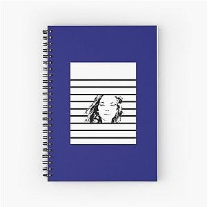 High Contrast Natalie Dormer with Background Design Graphic 		 Spiral Notebook