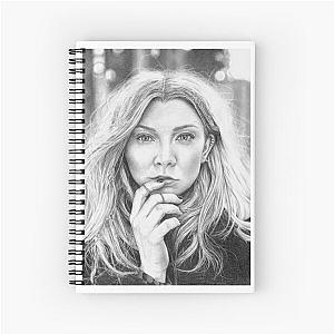 Natalie Dormer Portrait Drawing Spiral Notebook