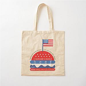 A hamburger is made of beef - Nate Bargatze Cotton Tote Bag
