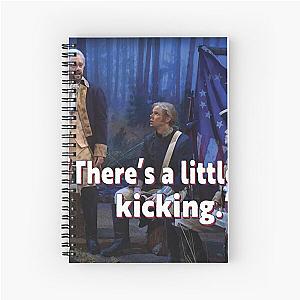 "There's a little kicking" - commemorating the 2nd best SNL skit ever by Nate Bargatze Spiral Notebook