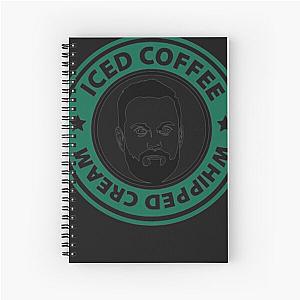 Nate Bargatze Iced Coffee Whipped Cream Spiral Notebook