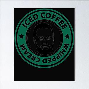 Nate Bargatze Iced Coffee Whipped Cream Poster
