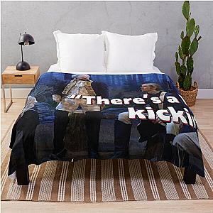 "There's a little kicking" - commemorating the 2nd best SNL skit ever by Nate Bargatze Throw Blanket