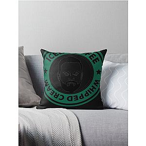 Nate Bargatze Iced Coffee Whipped Cream Throw Pillow