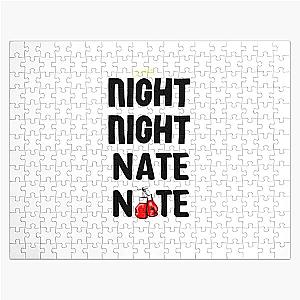 Jake Paul vs Nate Robinson Black Jigsaw Puzzle