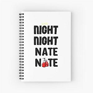 Jake Paul vs Nate Robinson Black Spiral Notebook