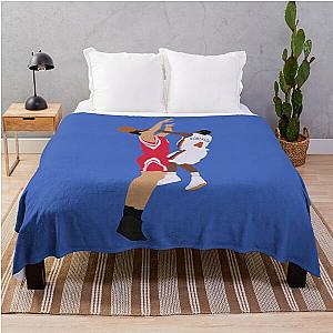 Nate Robinson Block on Yao Ming Throw Blanket