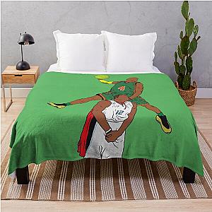 Nate Robinson dunks over Dwight Howard throw blanket