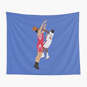 Nate Robinson Block on Yao Ming Tapestry
