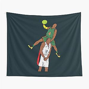 Nate Robinson Dunks Over Dwight Howard Tapestry