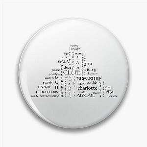 National Treasure Words Triangle Pin