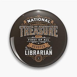 Librarian National Treasure Elegant Appreciation Pin