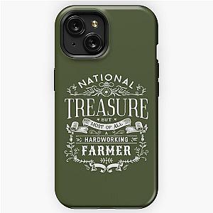 Funny Farmer Farming National Treasure Patriotic iPhone Tough Case