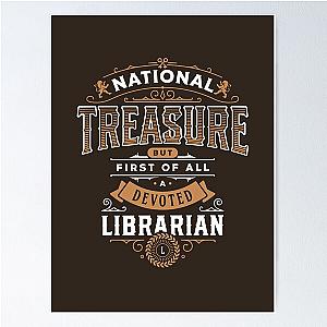 Librarian National Treasure Elegant Appreciation Poster