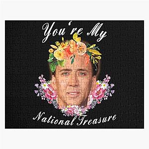 Nicholas Cage - You're My National Treasure - Nicolas Cage - Nick Cage - Nic Cage  Jigsaw Puzzle