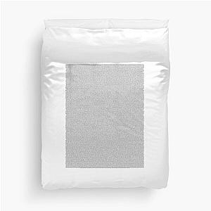 The Entire Script of National Treasure Duvet Cover