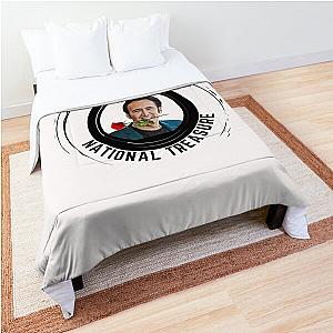 Nicolas Cage, 'Your my national treasure' (Black) Comforter