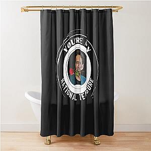 Nicolas Cage, 'Your my national treasure' (White) Shower Curtain