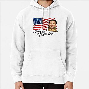 America's National Treasure - Black Text Pullover Hoodie