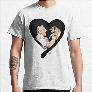 David Attenborough - National treasure and natural historian - with cute cub in a heart Classic T-Shirt