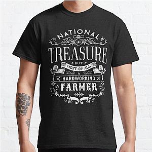 Funny Farmer Farming National Treasure Patriotic Classic T-Shirt