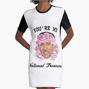 You're My National Treasure Graphic T-Shirt Dress