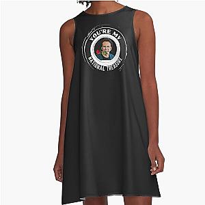 Nicolas Cage, 'Your my national treasure' (White) A-Line Dress