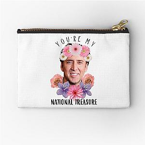 National Treasure T-ShirtNicolas Cage You're My National Treasure Funny  Zipper Pouch