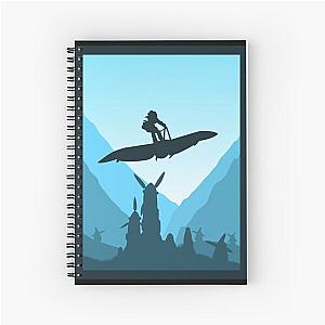 Nausicaä of the Valley of the Wind Anime Art Minimalist Travel Style Spiral Notebook