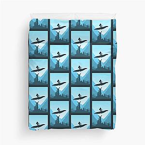 Nausicaä of the Valley of the Wind Minimalist Travel Style Anime Art Duvet Cover