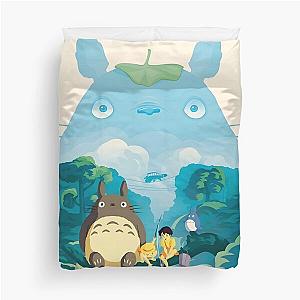 Cute Kawaii Monster Art Flying Away Japan Film Duvet Cover