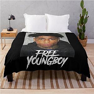 Chemise NBA Youngboy  Throw Blanket