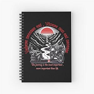 Vehere is necessary, life is not necessary - the journey is more important than life with explanation Spiral Notebook 

Cleaned: 
Vivre est nécessaire-Semit les Mund Import IsOffer spiral Notebook