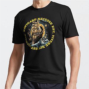 The Latin phrase is a quote from Seneca. Here is the cleaned title: 

Navigare Necessse Est, Vivere Non Necessse