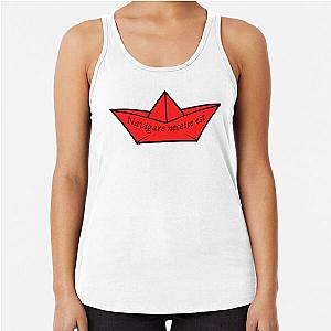 Paper Boat Navigare necesse est Pack Racerback Tank Top